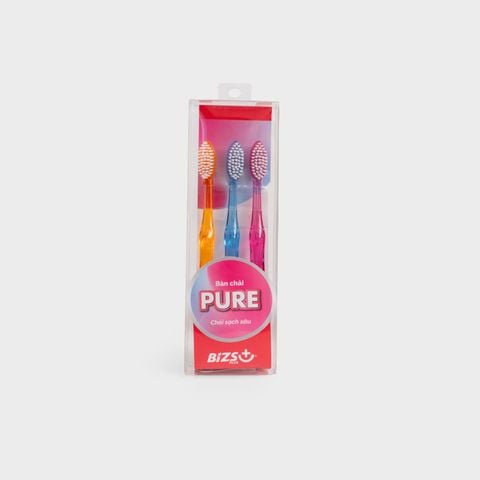 [Combo 3] Bàn Chải Người Lớn Bizs+ Pure On ZTB004EDP03