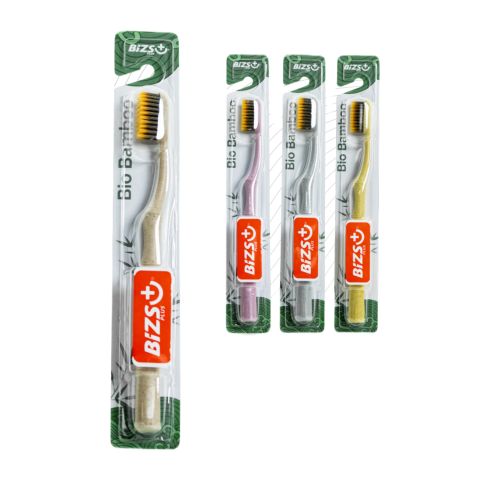 [MUA 2 TẶNG 1] DBO0030 - Bộ 02 bàn chải người lớn Bamboo tặng 01 bàn chải Bamboo