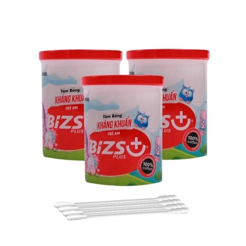 Hộp tăm bông ngoái tai trẻ em Biz+ ZBD003