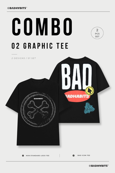 [COMBO 2 ÁO - SIZE XS] ÁO THUN BAD ICON / NON-STANDARD