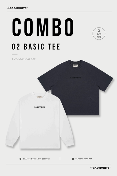 [COMBO 2 ÁO - SIZE L]  ÁO THUN CLASSIC BOXY TEE