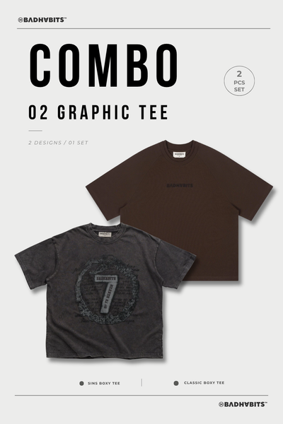 [COMBO 2 ÁO - SIZE XL]  ÁO THUN SINS BOXY TEE / CLASSIC BOXY TEE