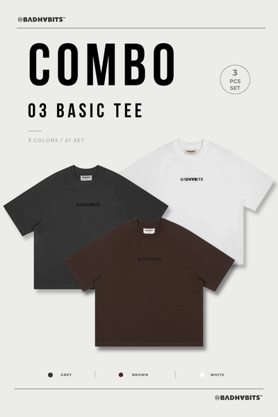 [COMBO 3 ÁO - SIZE L] ÁO THUN CLASSIC BOXY TEE