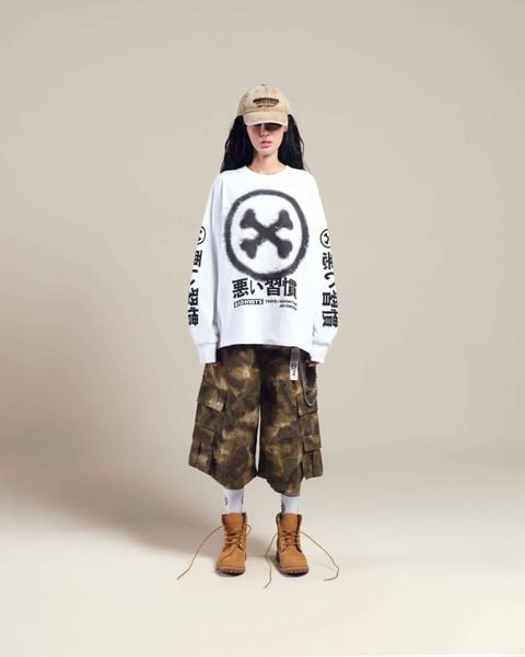 ÁO THUN WASHU LOVE BOXY LONG SLEEVES