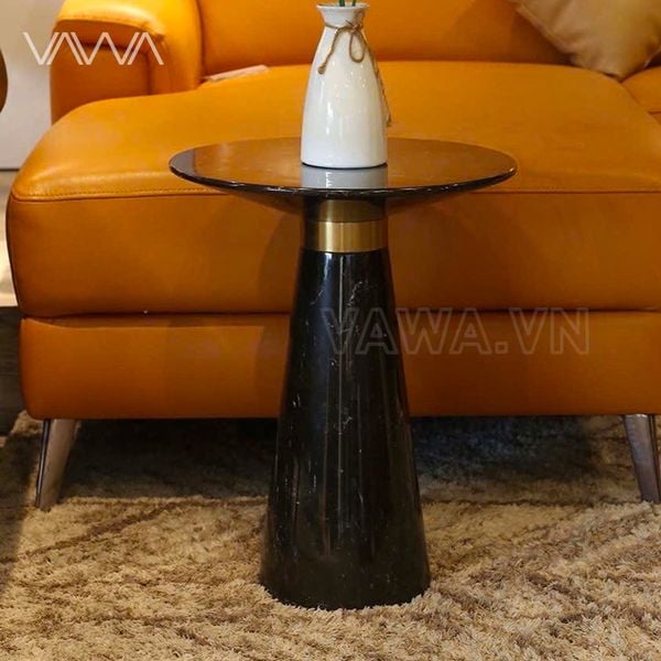 Bàn tab sofa mặt nón - Bàn trà phụ đá cẩm thạch