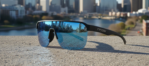 SANCTUM SL | GLOSS BLACK - Tròng Gương Xanh Dương