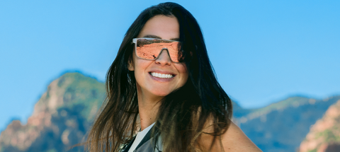 SANCTUM XL | MATTE WHITE - Tròng Gương hồng rose