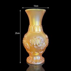 Bình hoa thờ cúng, bình hoa đặt bàn thờ cúng lưu ly sen vàng -Cao cấp