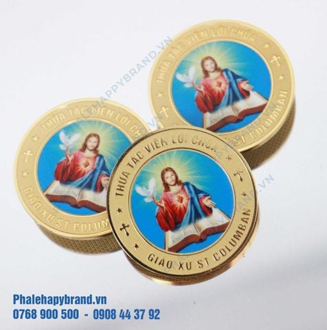  Huy Hiệu Đúc Giáo Xứ ST COLUMBAN 