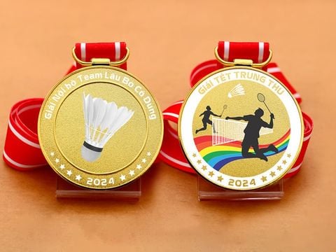  HUY CHƯƠNG TRÒN - CẦU LÔNG 