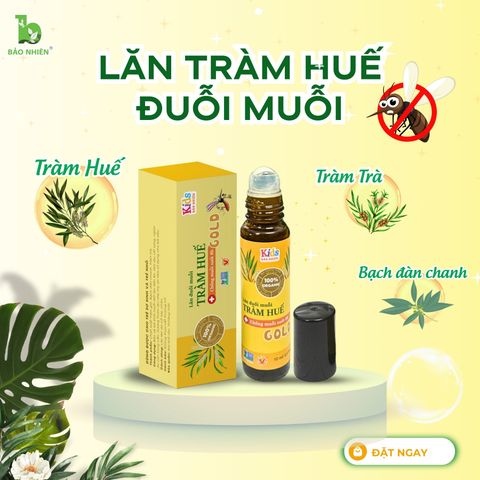 Lăn xua muỗi tràm Huế Gold Bảo Nhiên 10ml