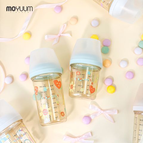 Bình sữa Moyuum PPSU Mov.aa - Xanh mint họa tiết