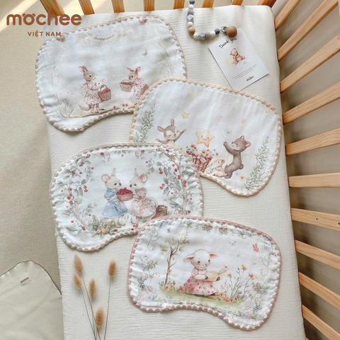 Gối thấm mồ hôi Cotton Mochee ( các mẫu )