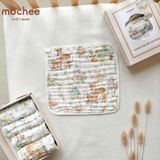 Set 4 khăn sữa cổ tích 6 lớp Mochee ( 30x30cm )
