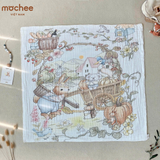 Khăn tắm cotton 6 lớp cổ tích Mochee ( 110x110cm )