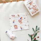 Set 5 khăn sữa vải xô 6 lớp hoạ tiết Mochee ( các mẫu )