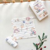Set 5 khăn sữa vải xô 6 lớp hoạ tiết Mochee ( các mẫu )