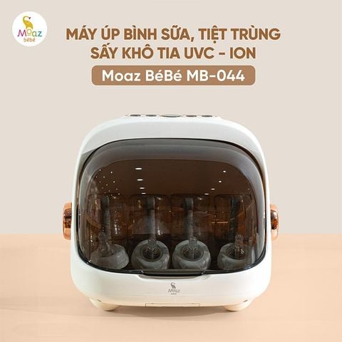 Máy úp bình sữa, tiệt trùng sấy khô tia uvc Moaz BéBé MB044 - Bản ION