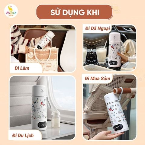 Bình đun nước cầm tay Moaz BéBé MB058 - Bản Universe