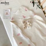 Ủ choàng lụa cotton chần bông lót lông Mochee ( các mẫu )