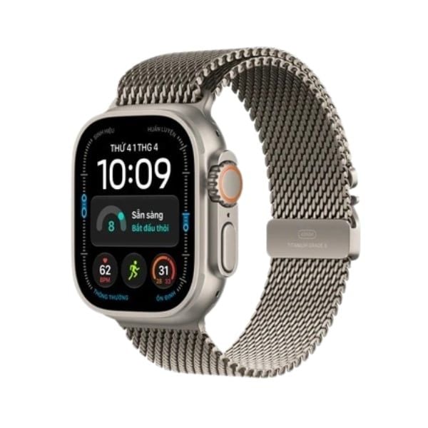 Apple Watch Ultra 4 (GPS + Cellular) 49mm Viền Titan Dây Titan Chính Hãng