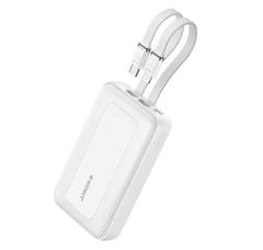 Sạc dự phòng Anker Zolo 1A1C 30W 10000mah (Built-In USB-C and Lightning ) Trắng A1680H21