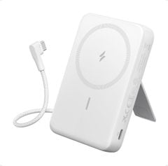 Sạc dự phòng Anker Zolo 1C 15W 10000mah (Built-In USB-C Cable) Trắng A1685