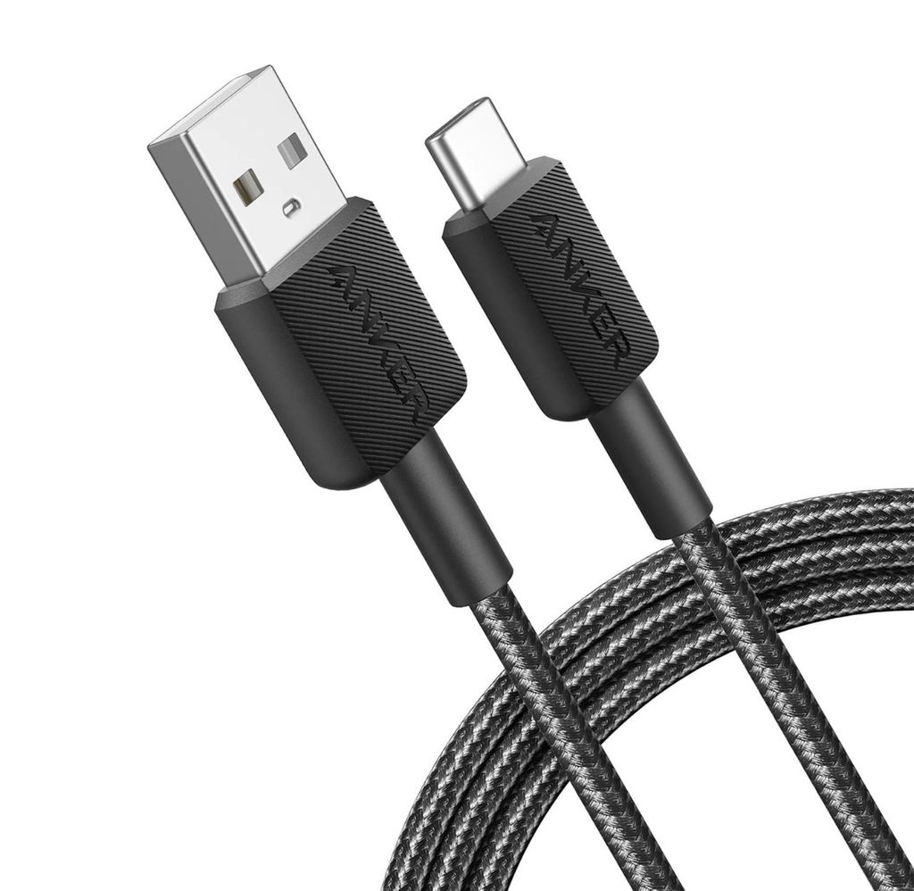 Cáp sạc Anker 322 A-C 1.8m Nylon Đen A81H6