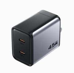 Sạc Pisen BOLT Utility 45W 2-Port GaNUltra Fast Charger(US)