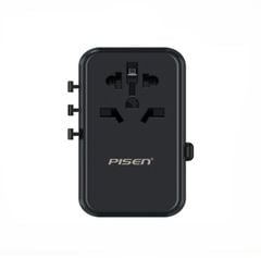Sạc du lịch PISEN Global Travel 100W 5 cổng (Có dây sạc C tích hợp )