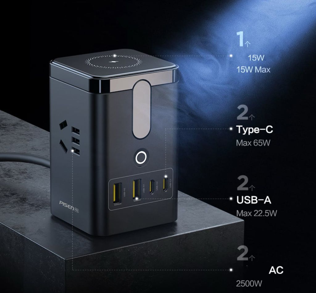 Trạm sạc PISEN PRO Desktop MagStation 65W model KF25