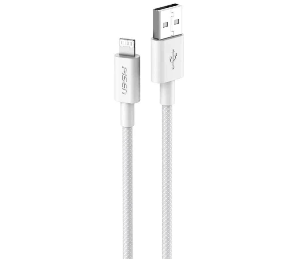 Cáp sạc PISEN Fast - Vivid Lightning USB-A 1m, Grey Cloud model AL34-1000