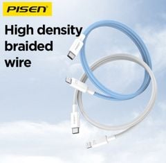 Cáp sạc PISEN QUICK - Vivid Lightning USB-C 2m, Blue Sky model AL34-2000