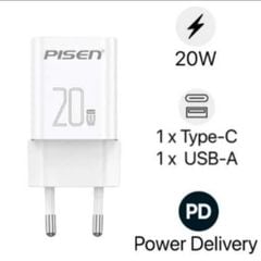 Cốc PISEN QUICK - Vivid USB-C 20W 1C1A GaN EU model TC-082AC20G