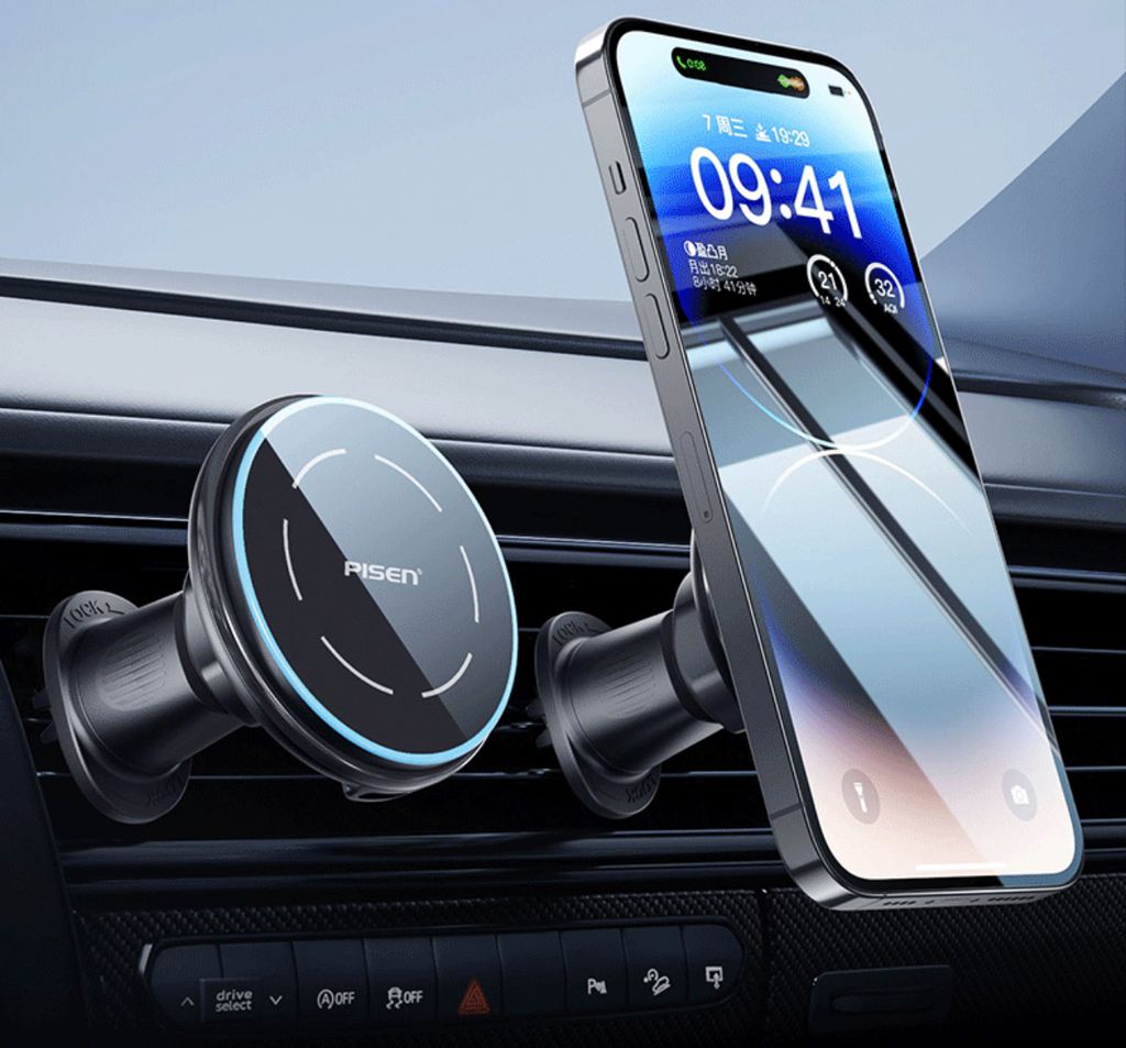 Sạc PISEN Car Wireless Mag Depot Qi2 15W model TP-C70(GLB)