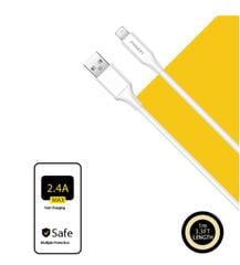 Cáp PISEN - Mr White Lightning USB-A 1m, trắng - Global model AL05-1000 (GLB)