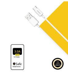 Cáp PISEN-Mr White Type-C USB-A 1m 3A, trắng  - Global model TC25-1000 (GLB)