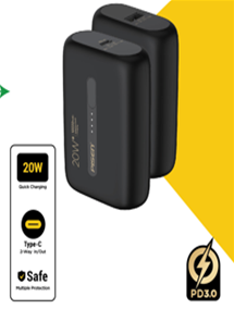 Sạc dự phòng PISEN QUICK - Power Tiny 20W 10000mAh model TS-D304(GLB)