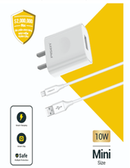 Sạc PISEN - Mr White  I Charger 2A (Lightning) AL1000 model TS-C134(Lightning)/(GLB)