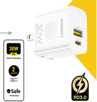 Sạc PISEN QUICK 30W 1C1A model TS-C171(GLB)