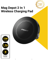 Sạc PISEN-Mag Depot 2 In 1 Wireless Charging Pad model TP-C43