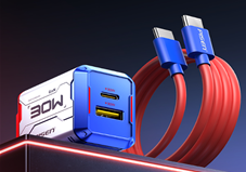 Sạc PISEN QUICK Gundam Gamer G1 PD30W GaNUltra 1C1A CC1000 Charger model TP-C33(Type-C)