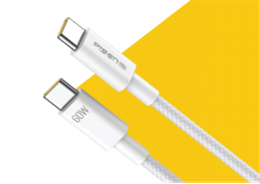 Cáp sạc PISEN QUICK - Vivid USB-C 100W  1m, Grey Cloud model CC12-1000
