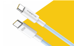 Cáp sạc PISEN QUICK - Vivid USB-C 60W  1m, Sky blue model CC11-1000
