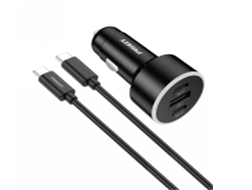 Sạc PISEN QUICK Car 60W 2C1A CC1000 model TP-C79(Lightning/GLB)