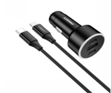 Sạc PISEN QUICK Car 60W 2C1A CL1000 model TP-C79(Type-C/GLB)