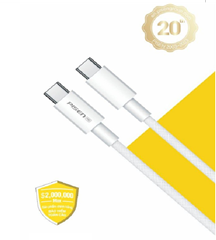 Cáp PISEN PRO-Linen USB-C (C-C)  PD 60W 2m model LH-CC-PD01-2000