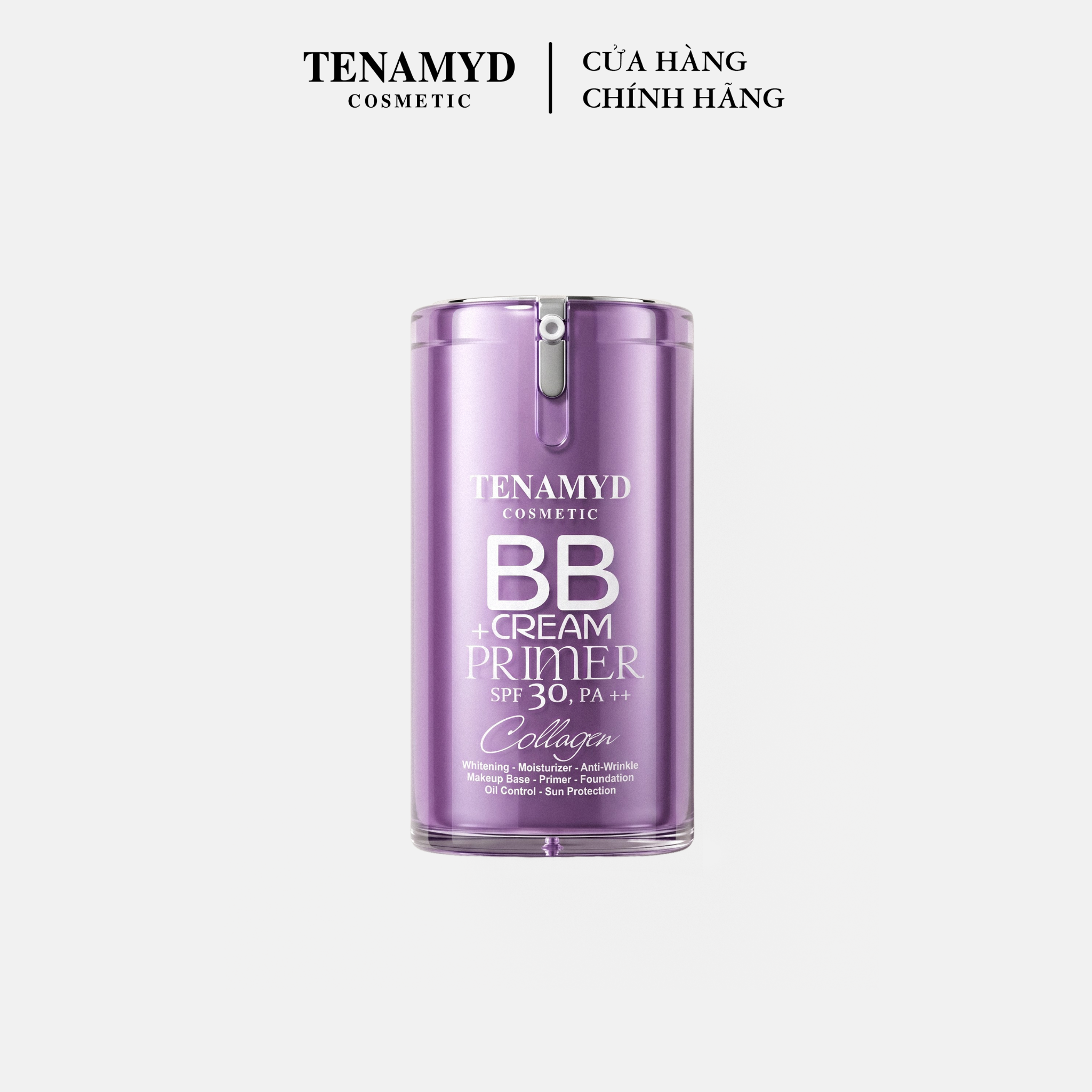 Kem trang điểm BB Primer - TENAMYD BB CREAM+PRIMER/ Chai/ 40g