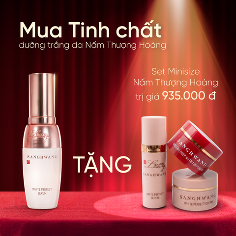 Tinh chất dưỡng trắng Nấm Thượng Hoàng, Tặng ngay Set Minisize Nấm Thượng Hoàng trị giá 935.000đ