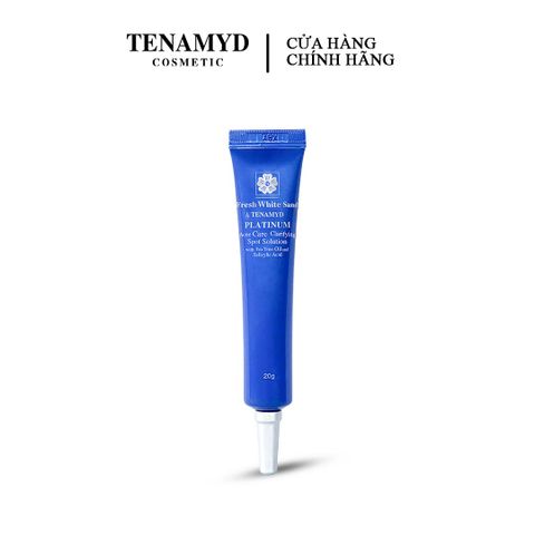 Kem thoa trên nốt mụn - FRESH WHITE SAND BY TENAMYD PLATINUM ACNE CARE CLARIFYING  SPOT SOLUTION/ tuýp/ 20g
